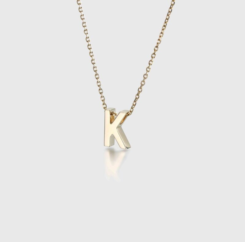 14k Gold Initial Necklace 14K Custom Letter Necklace Dainty Gold Letter Necklace Personalized Letter Necklace 14k gold necklace gift