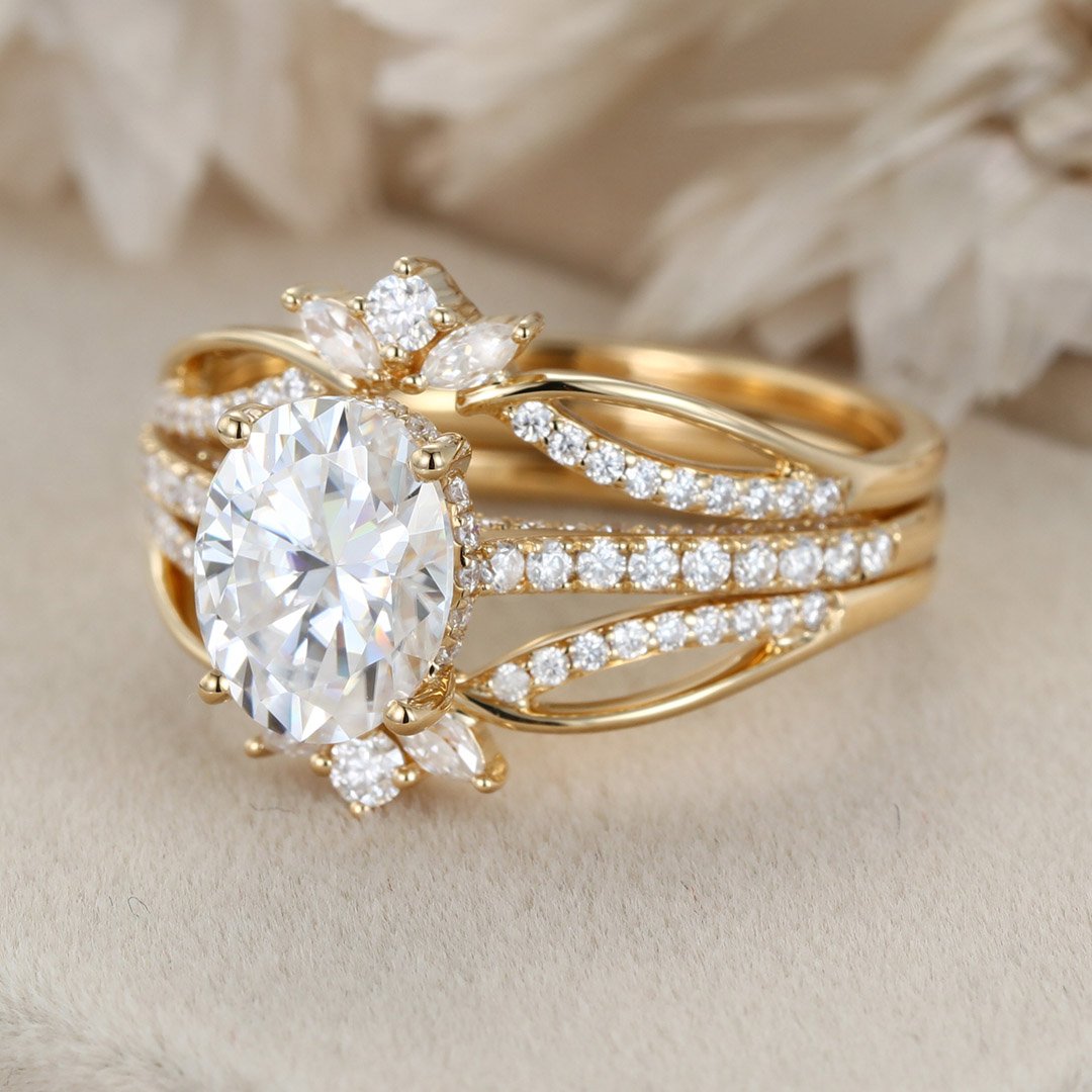 Stella 3 CTW DEW Brilliant Oval Moissanite Engagement Ring – Lovelee