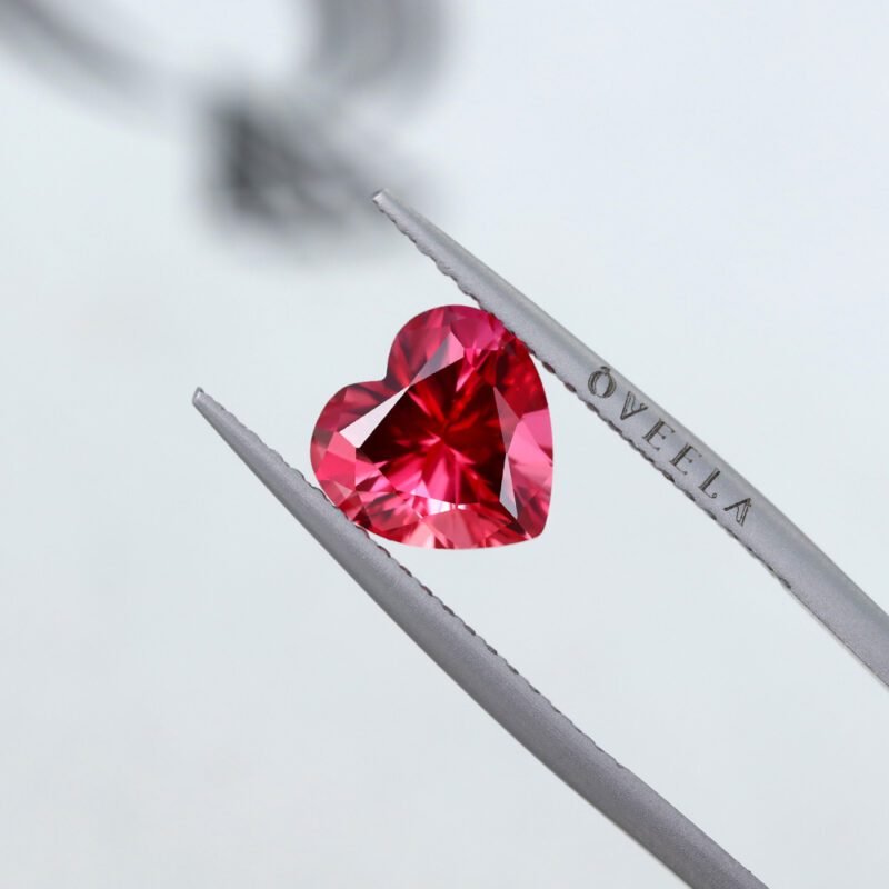 3.5 Carat Heart Cut Lab Grown Ruby Loose Stone (2)