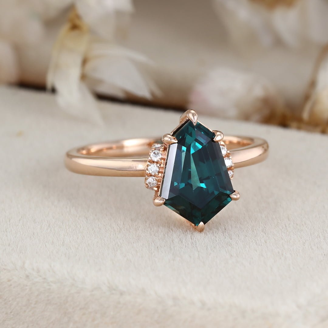Breeya Blue Green Sapphire Three Stone Engagement Ring in Mixed Metal –  Unique Engagement Rings NYC | Custom Jewelry by Dana Walden Bridal