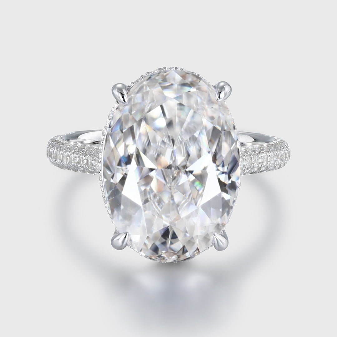 Flawless Cut 3/8 Carat Halo Engagement Ring in 18ct White Gold – Grahams  Jewellers