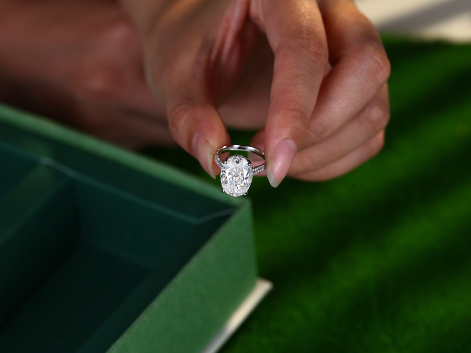 925 Engagement Ring Band Lab Diamond | Diamond Wedding Ring - 2023 8ct  Diamond Ring - Aliexpress