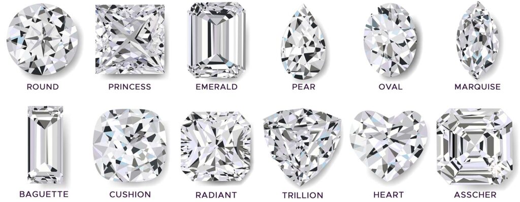 Diamond Size Chart - Oveela Fine Jewelry