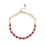 Lab-Grown Ruby bracelets +$50.00