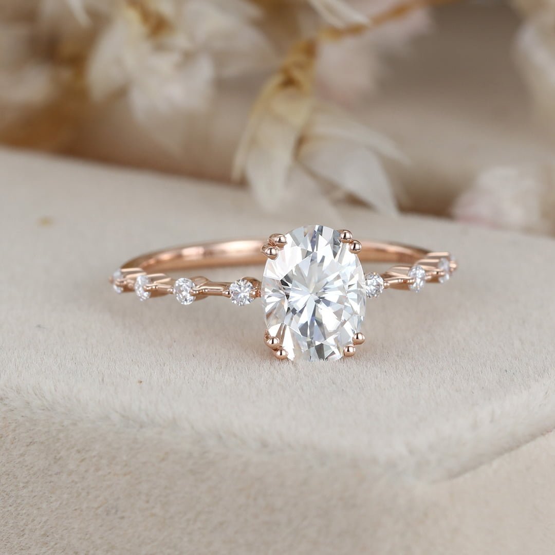 Natural Salt and Pepper Diamond Ring Minimalist Wavy Leaf Engagement Ring  Silver | eBay