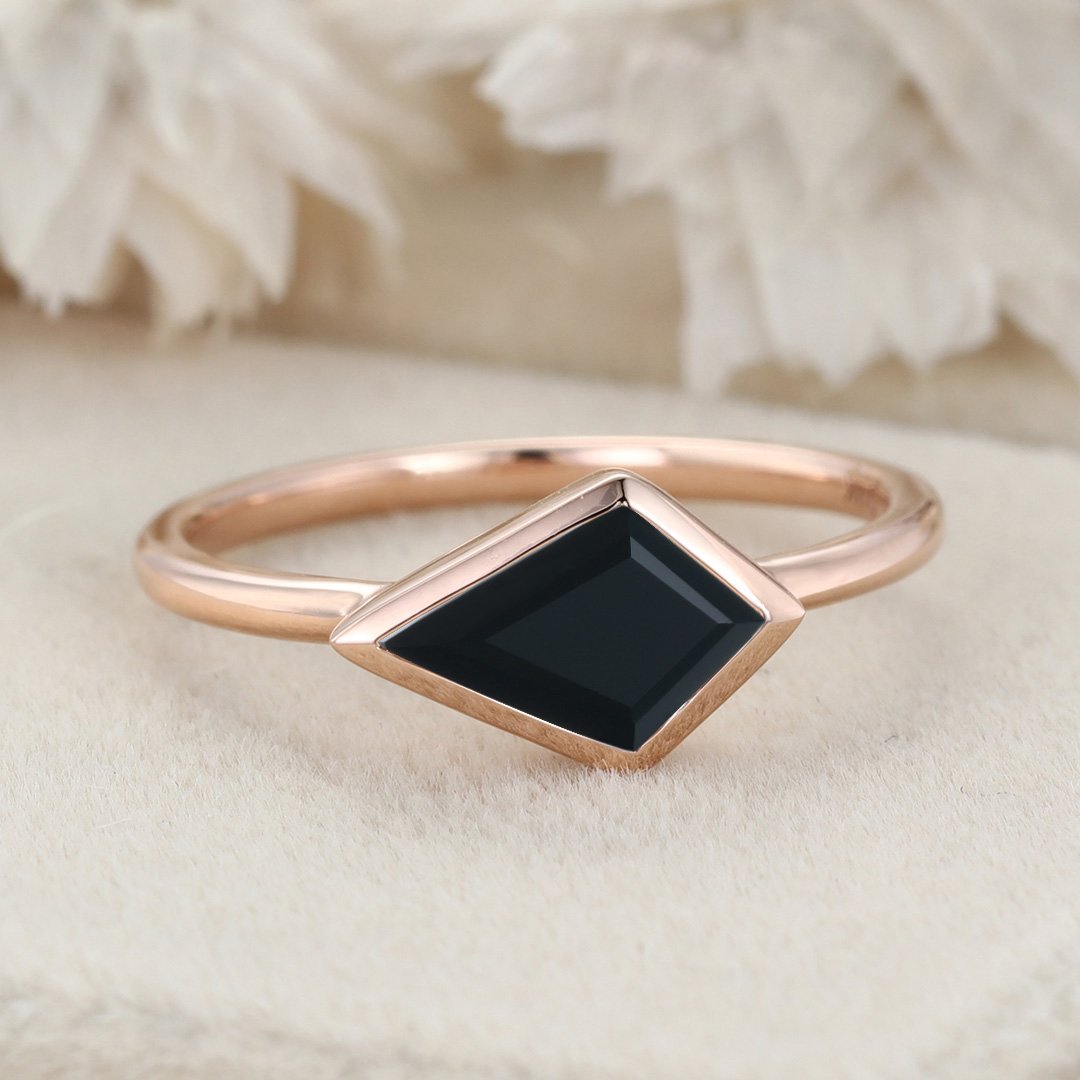 Black Diamond Engagement Ring – Point No Point Studio