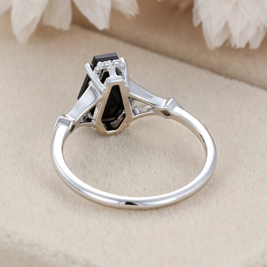 Black Onyx & Diamond Ring | Rutherford