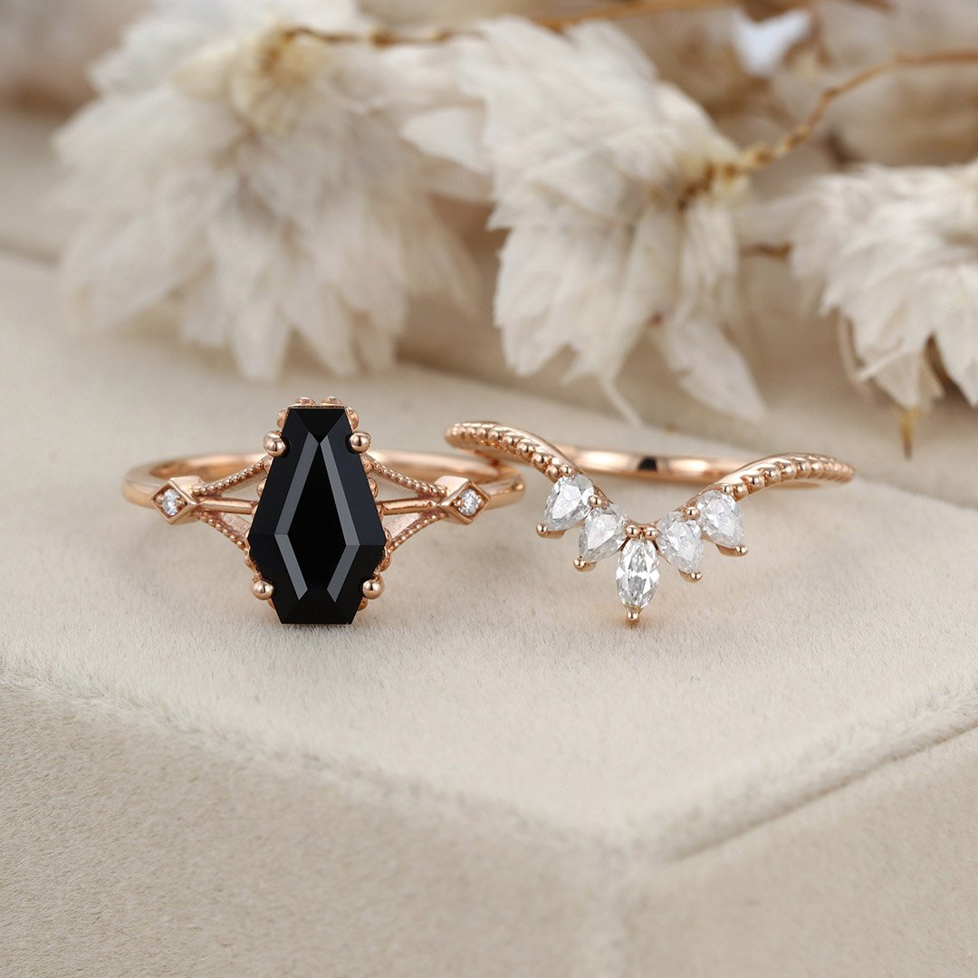 Color SG - Black Onyx & Diamond Ring – D'ore Jewelry
